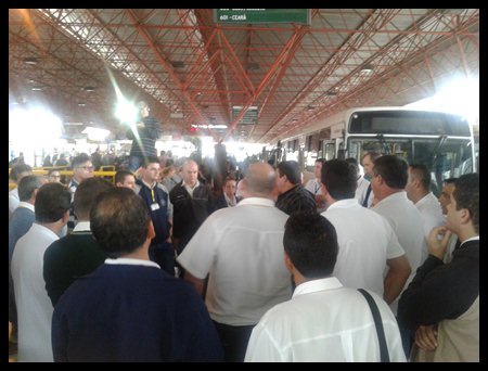Transporte público de Criciúma é suspenso por uma hora